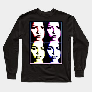 Portrait in 4 colors Long Sleeve T-Shirt